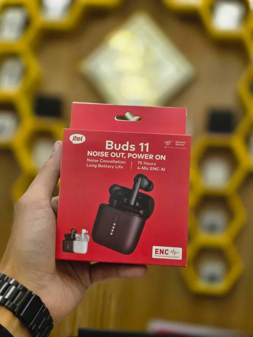WhatsApp Image 2026-03-13 at 8.00.33 PM(3) سماعة ايتل Buds 11 لاسلكية - بطارية تدوم 75 ساعة مع عزل ضوضاء ENC - الصورة 1