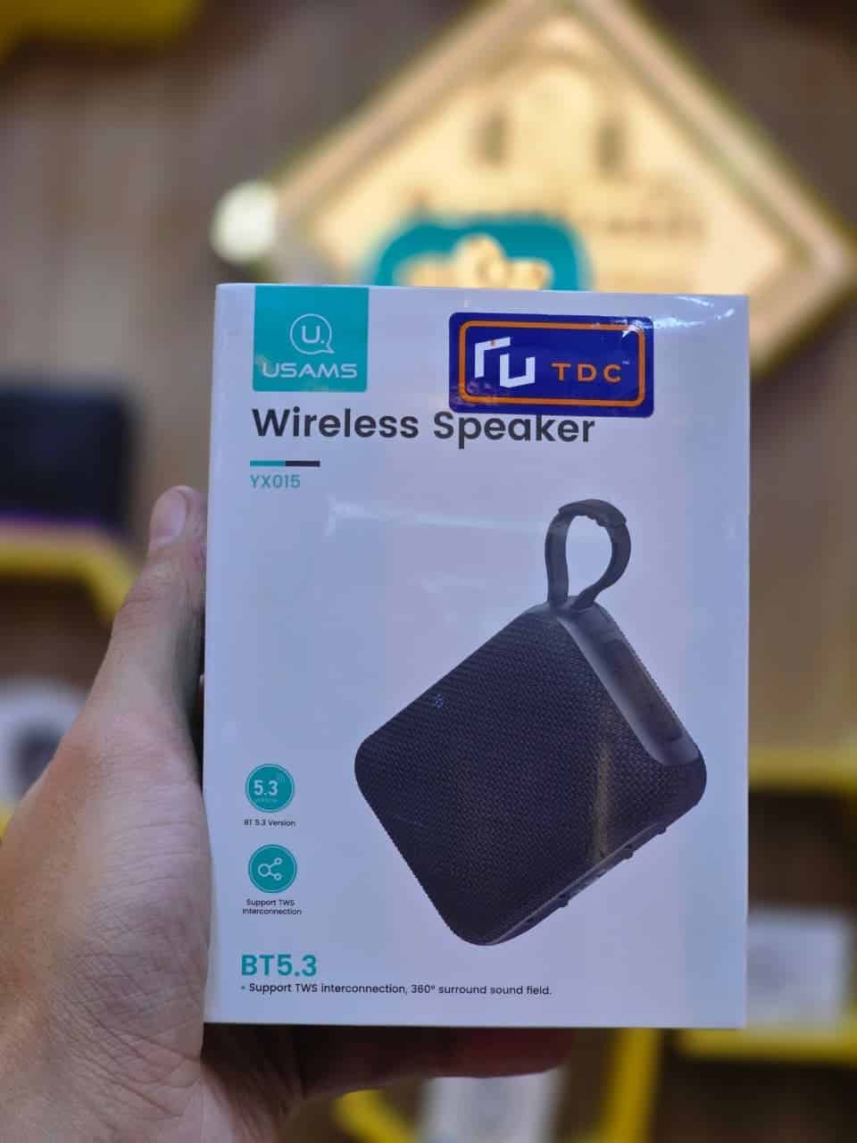 WhatsApp Image 2026-04-08 at 4.15.17 PM سبيكر بلوتوث وايرليس USAMS YX015 بصوت قوي وباس عالي - الصورة 1