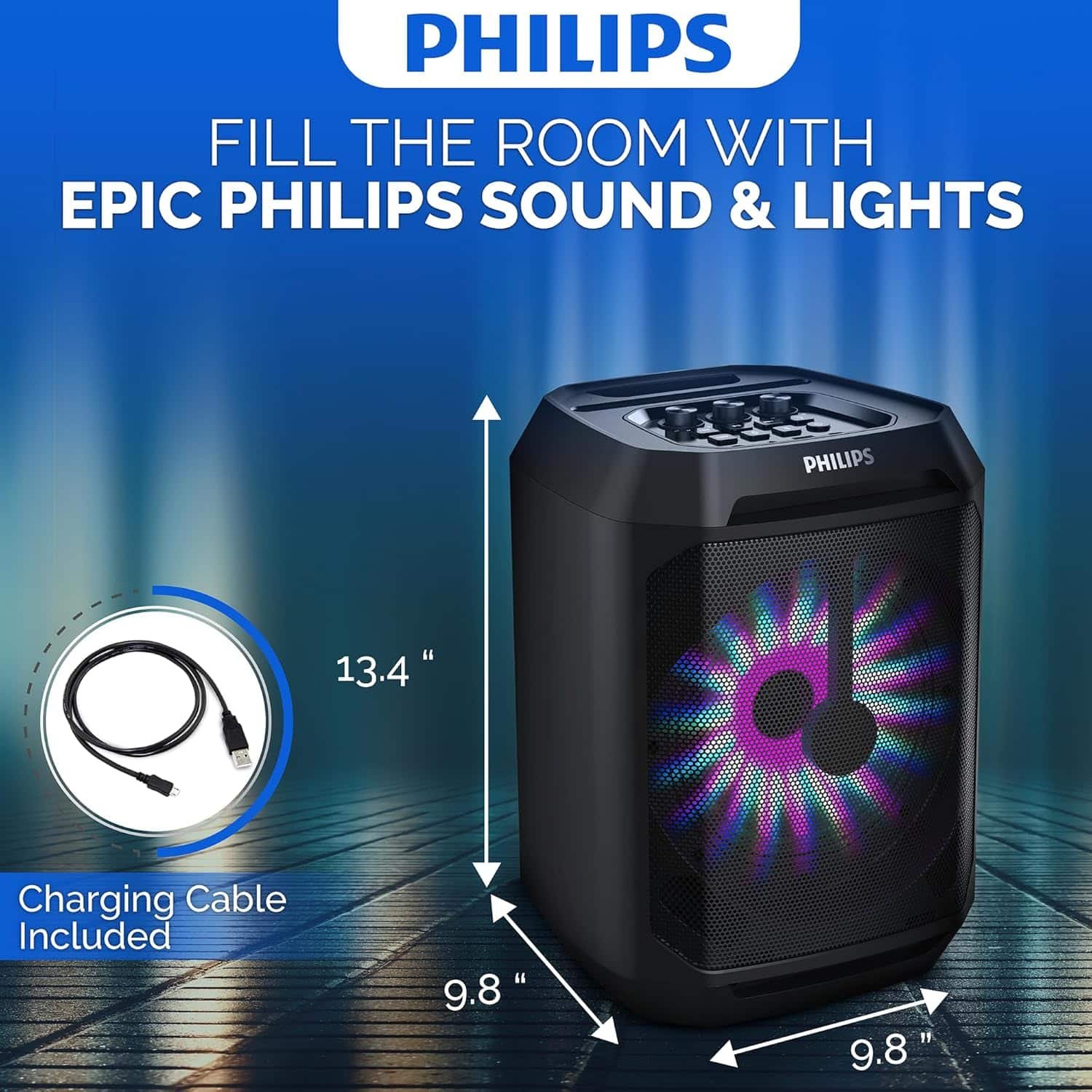 812er9JGSXL._AC_SL1500_ Philips Party Speaker 2000 Series - الصورة 1