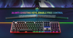 ⁦HAVIT Gaming Keyboard KB870L Mechanical⁩ - الصورة ⁦3⁩
