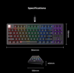⁦HAVIT Mechanical Keyboard KB892L Gaming⁩ - الصورة ⁦6⁩