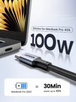 ⁦UGREEN USB-C to USB-C PD 100W Fast Charging Cable⁩ - الصورة ⁦4⁩
