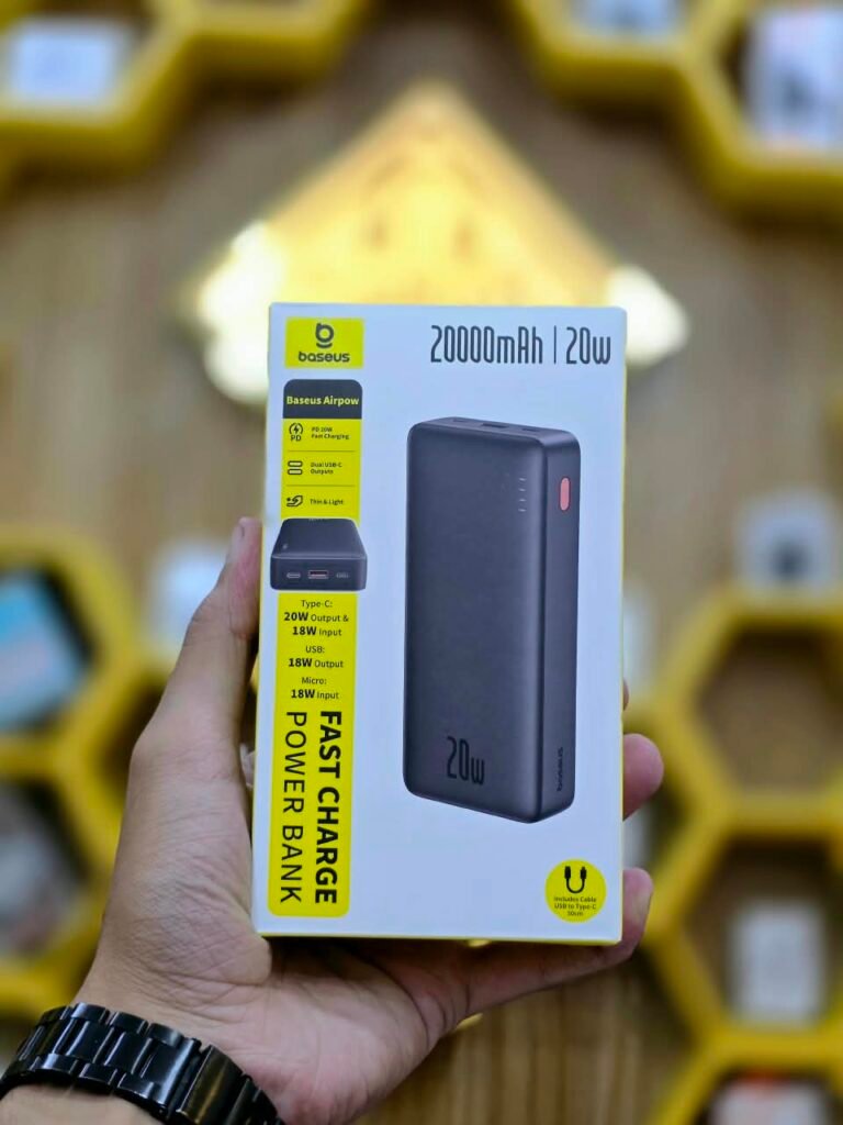Baseus Airpow 20000mAh – 20W Fast Charge Power Bank