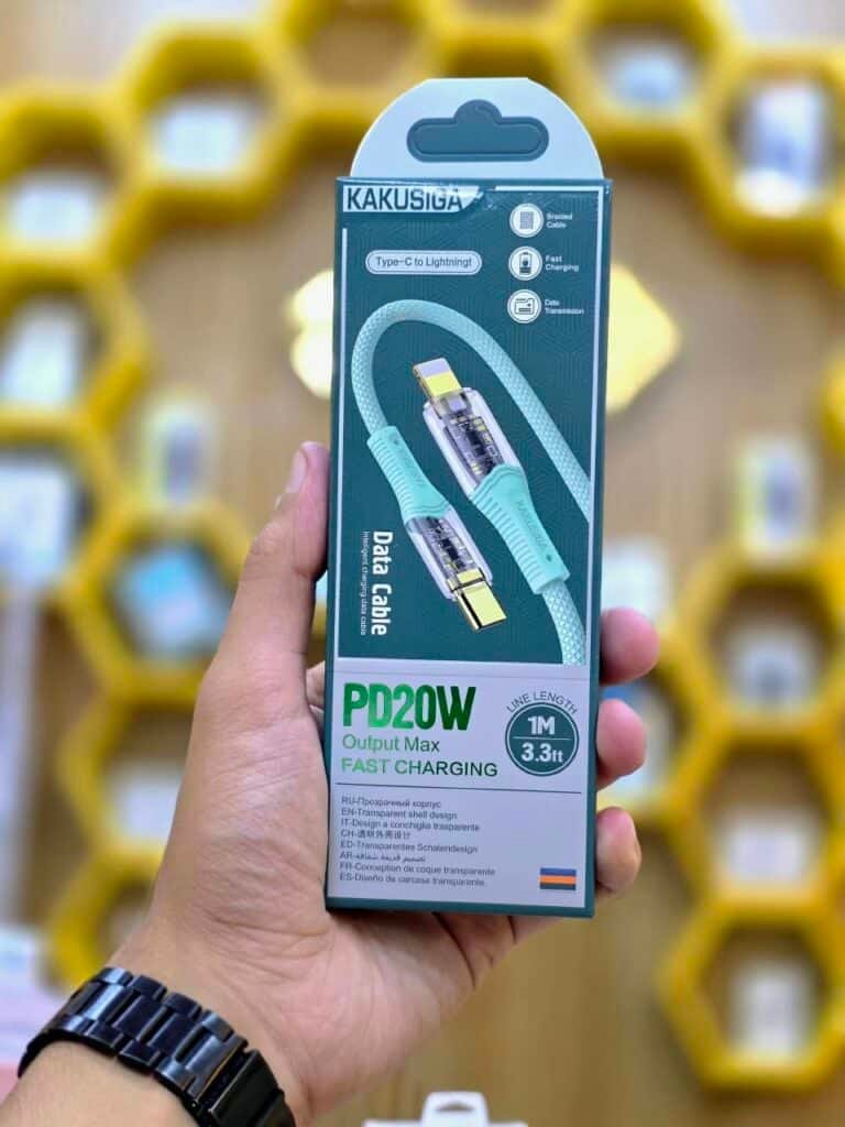 KAKUSIGA Type-C to Lightningt Cable Fast Charging PD20W Output Max 1M 3.3ft