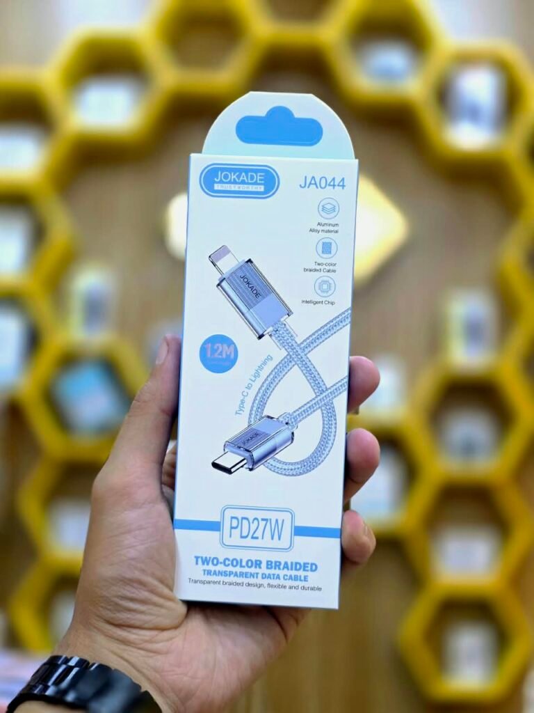 JOKADE  JA044  Aluminum Alloy material 1.2M  Type-C to Lightning PD27W